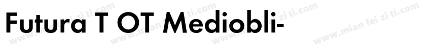 Futura T OT Mediobli字体转换